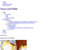 Tablet Screenshot of pastrychefonline.com